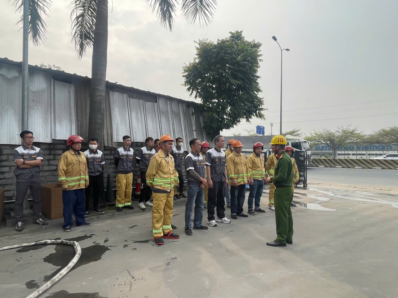 Phòng Cảnh sát phòng cháy, chữa cháy và cứu nạn, cứu hộ: Tuyên truyền và thực tập phòng cháy, chữa cháy tại Công ty Bắc Trường Sơn